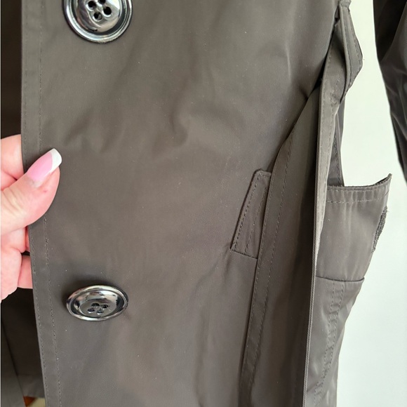 Talbots Brown Trench Coat Lightweight Classic - Picture 11 of 11